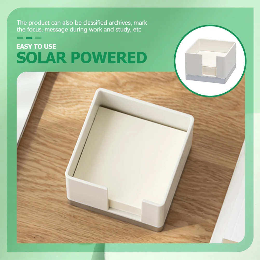 

1 set 1 Set Memo Box Mini Memo Pad Desk Organizer For Office School Home Portable Note Paper Holder Storage Case