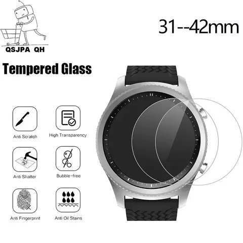 3PCS Tempered Glass Screen Protector protective film for watch 33 34 35 36 37 38 39 40 41 42 MM Smart Watch glass