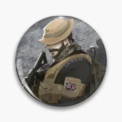 Captain Price  Soft Button Pin Gift Lover Cute Cartoon Brooch Metal Jewelry Creative Decor Badge Lapel Pin Fashion Hat Funny