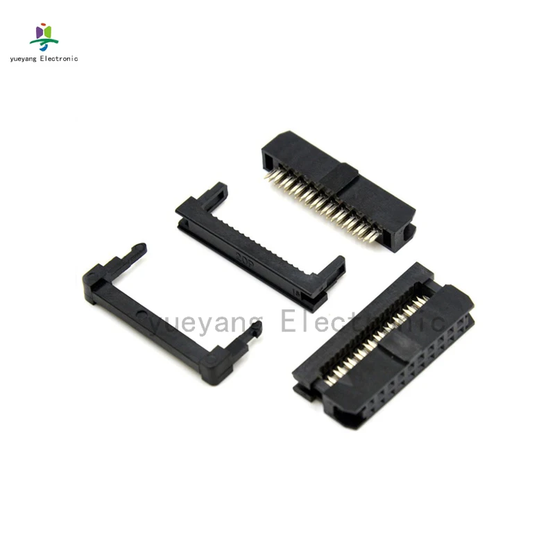 50Pcs MFC 2.0MM IDC connector flat ribbon cable 6P 8P 10P 12P 14P 16P 20P 24P 26 30 34 40 50