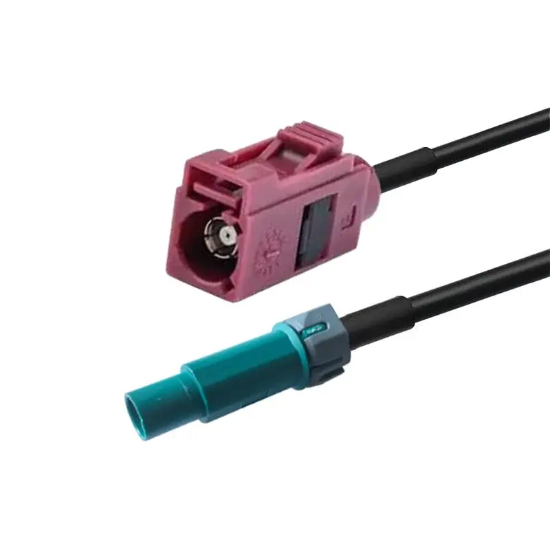 Fakra Water Blue C Code Connector Cable Waterproof Extension Cable 50C For Automotive Radio Camera