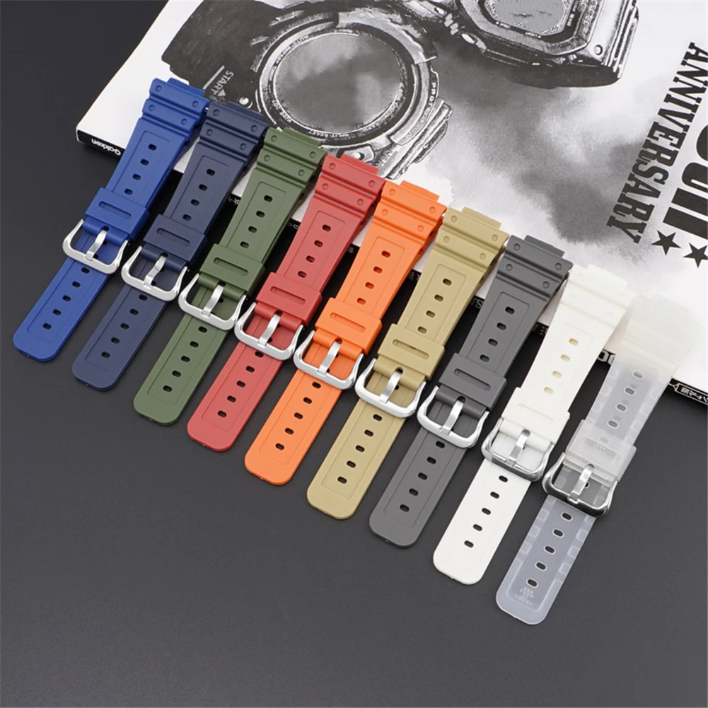 Pulseira de borracha macia para casio G-SHOCK dw5600 5000 5030 5700 GW-6900 gwm5610 GA-2100 esporte pulseira relógio pulseira tpu