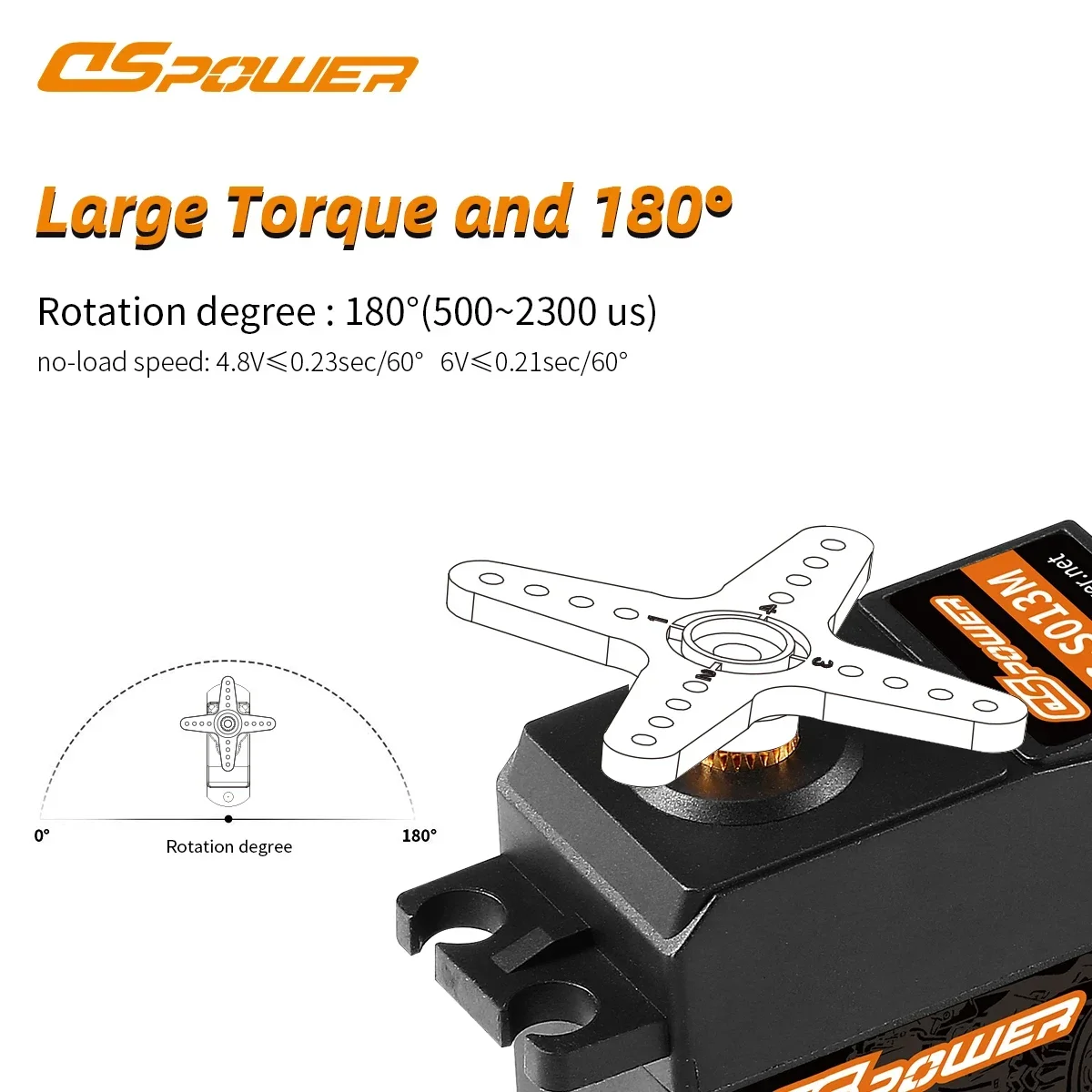 DSpower 6KG Metal Gear 6.8kg Torque Waterproof Digital Servo for 1/10 RC Car Plane Helicopter Boat Wltoys HSP MN Hyper Go