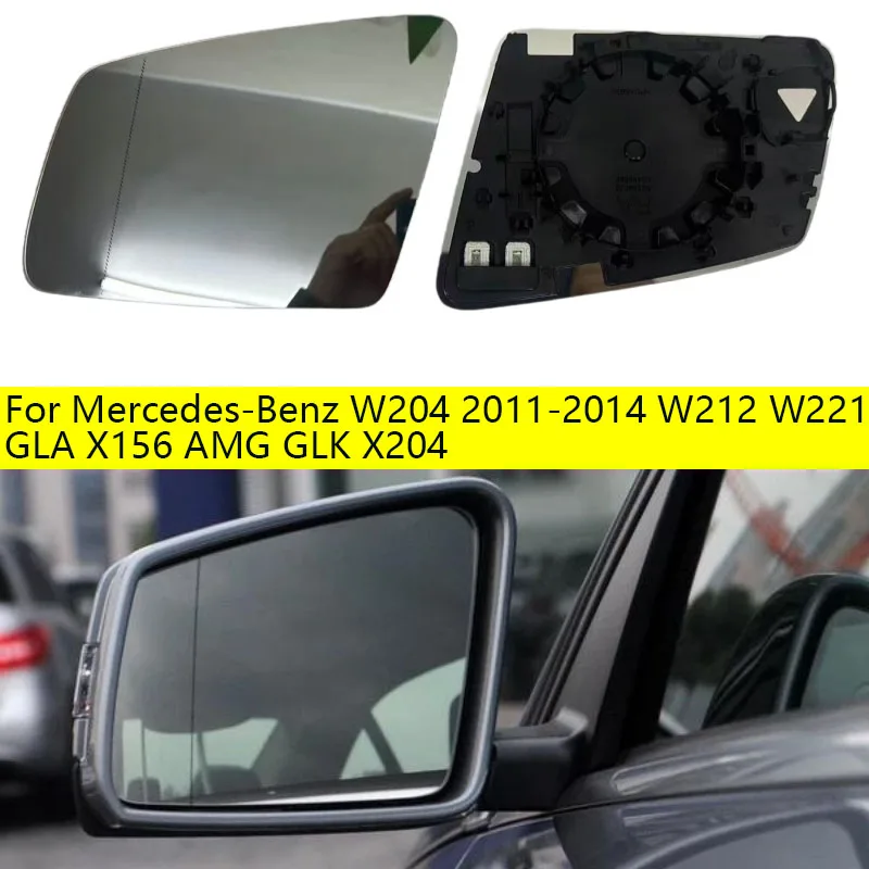 For Mercedes-Benz W204 2011-2014 W212 W221 GLA X156 AMG GLK X204 Wide Angle Left Or Right Heated Wing Rear Mirror Glass