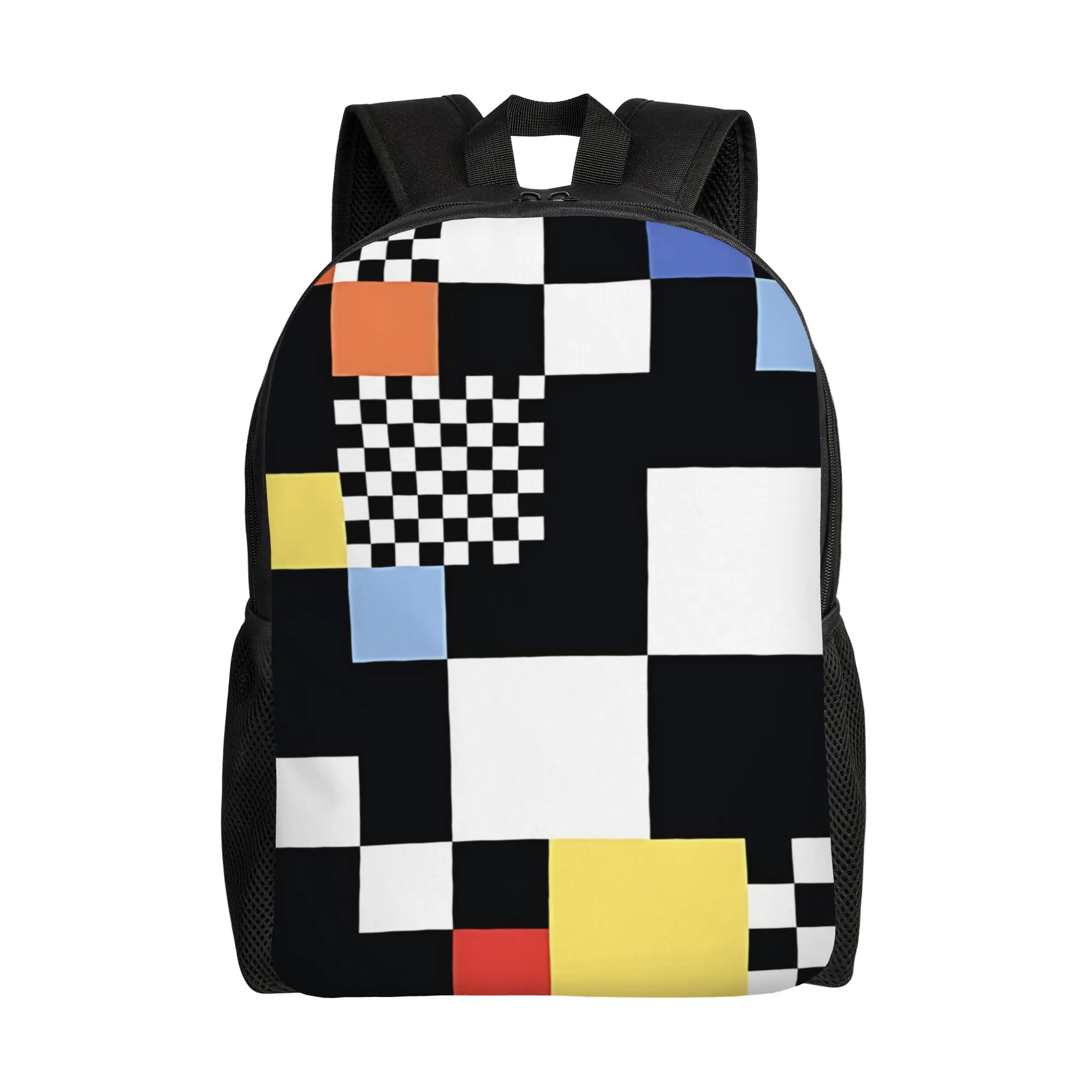 

1PC Backpack y2k style Daypack The most popular pattern Daily Office Work Zipper Closure Rucksack
