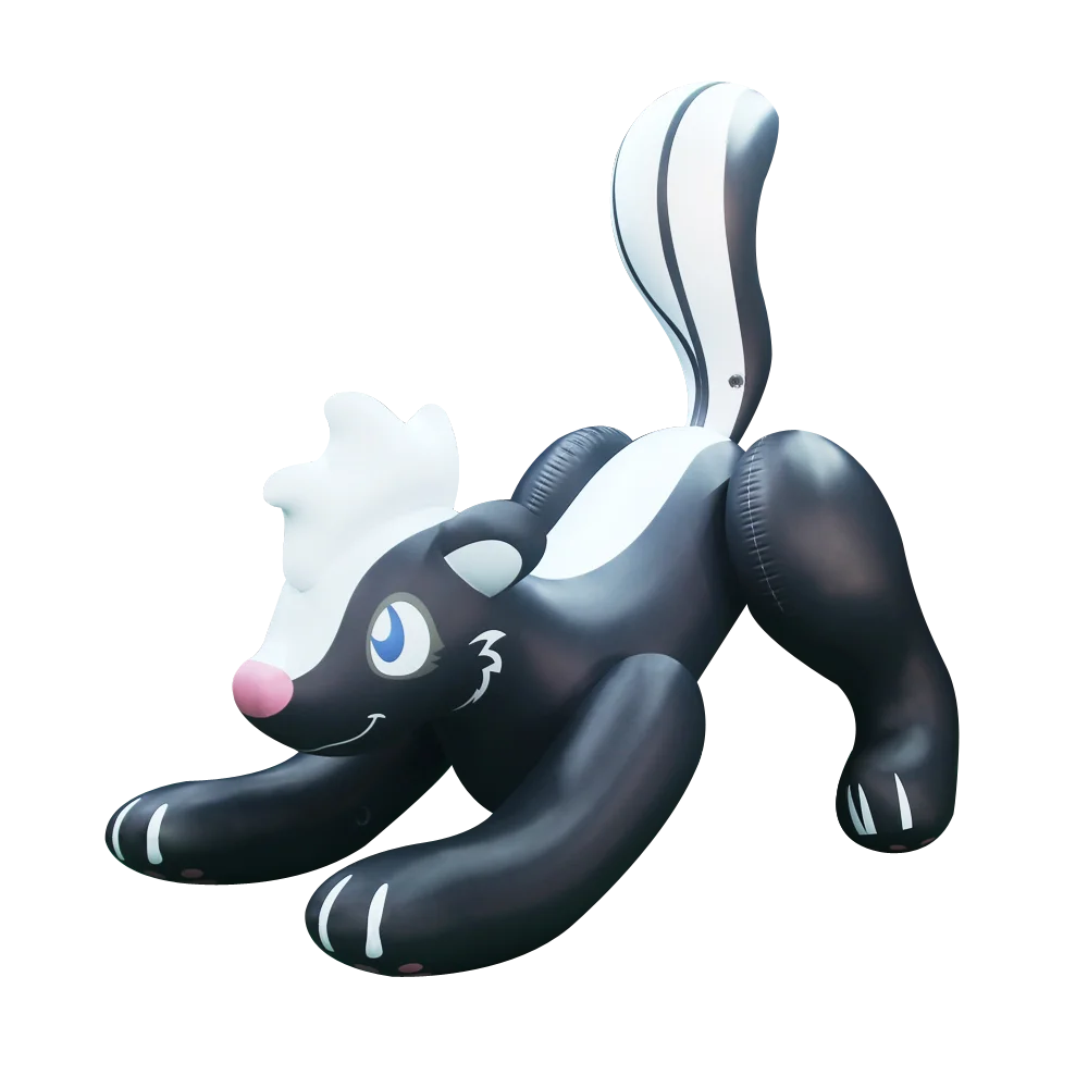 Black Inflatable Squirrel Made of PVC Material is used for Advertising Display and Party Decoration