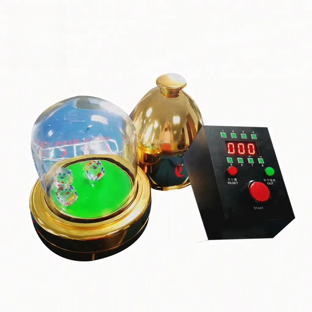 Professional Automatic Golden Shaking Dice Machine Gambling Dice Shaker