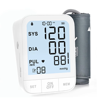 Digital LCD Upper Arm Tensiometers Blood Pressure Monitor Heart Rate Meter Sphygmomanometer Rechargeable Portable Tonometer