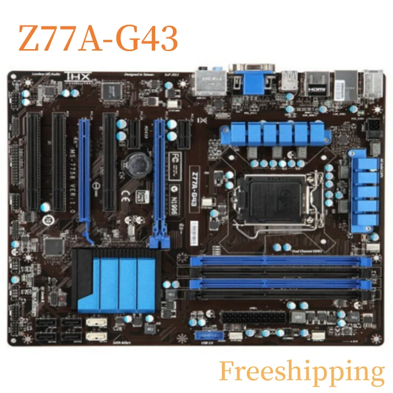 

For MSI Z77A-G43 Motherboard Z77 LGA1155 DDR3 Mainboard 100% Tested Fully Work