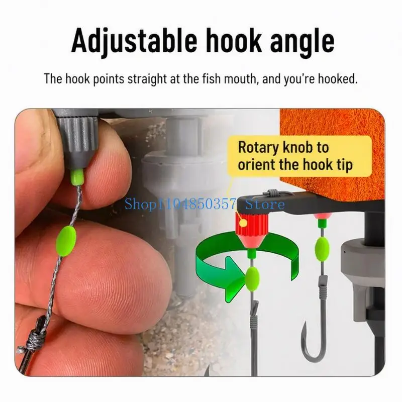 652F Square Baits Fishhooks Shore Casting Fishing Tackle with Board Design, Adjustable Float Support, 5 Hook Line, and Long Cast