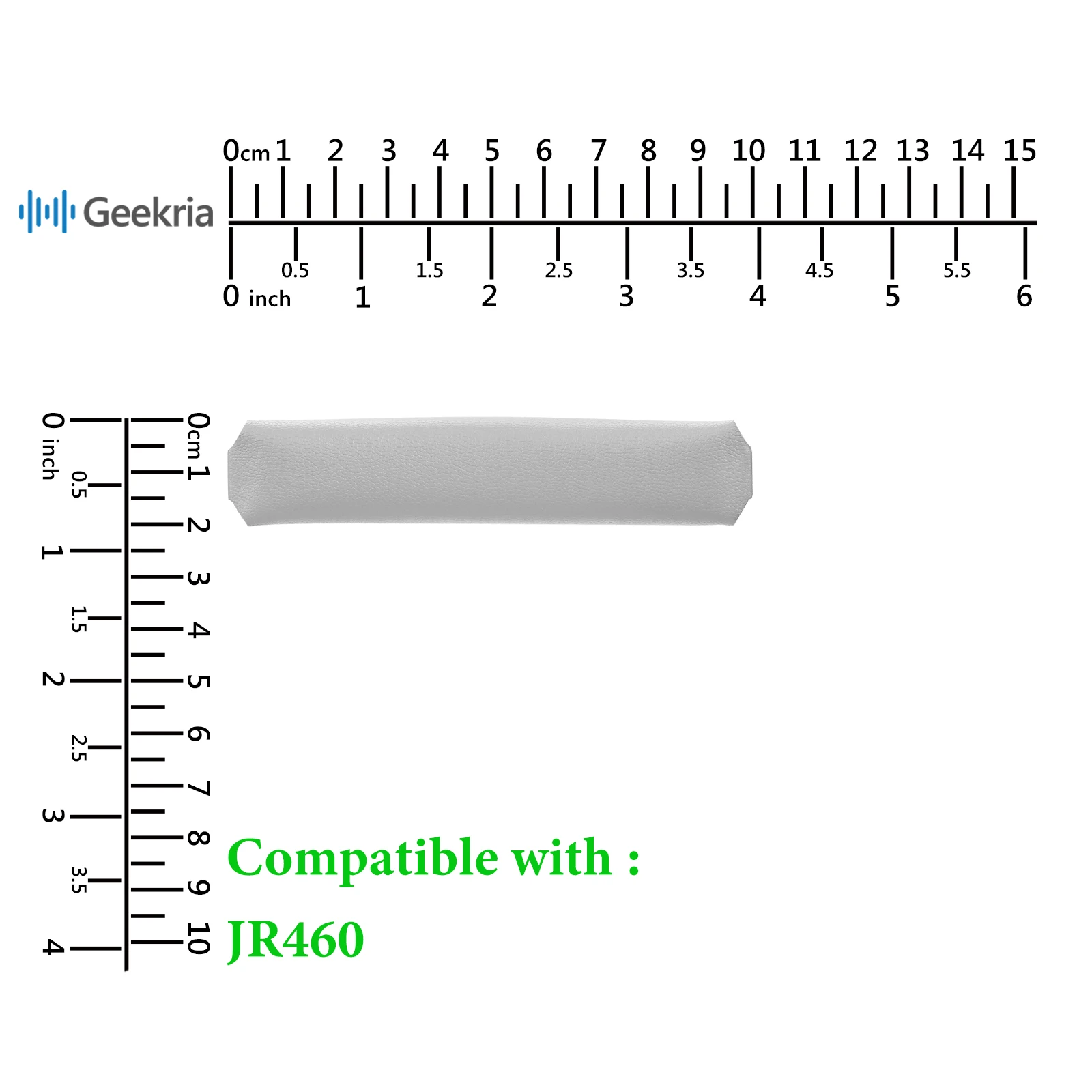 Повязка на голову Geekria совместима с JBL JR460, сменная повязка для наушников, Наволочка на голову для наушников, запасная часть (серый)