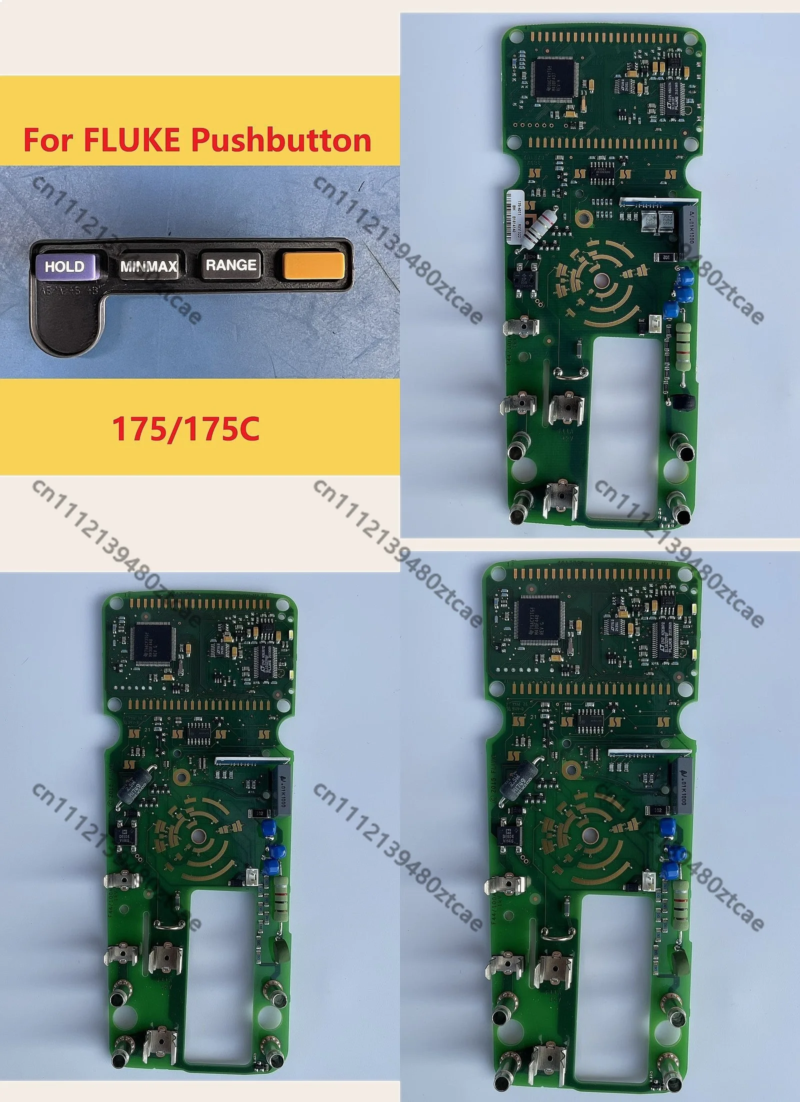 For FLUKE 175 177 179 77-IV 777-iii Keypad Motherboard Gear Snap Buzzer Inner Dial Front Case Glass Battery Replacement Parts