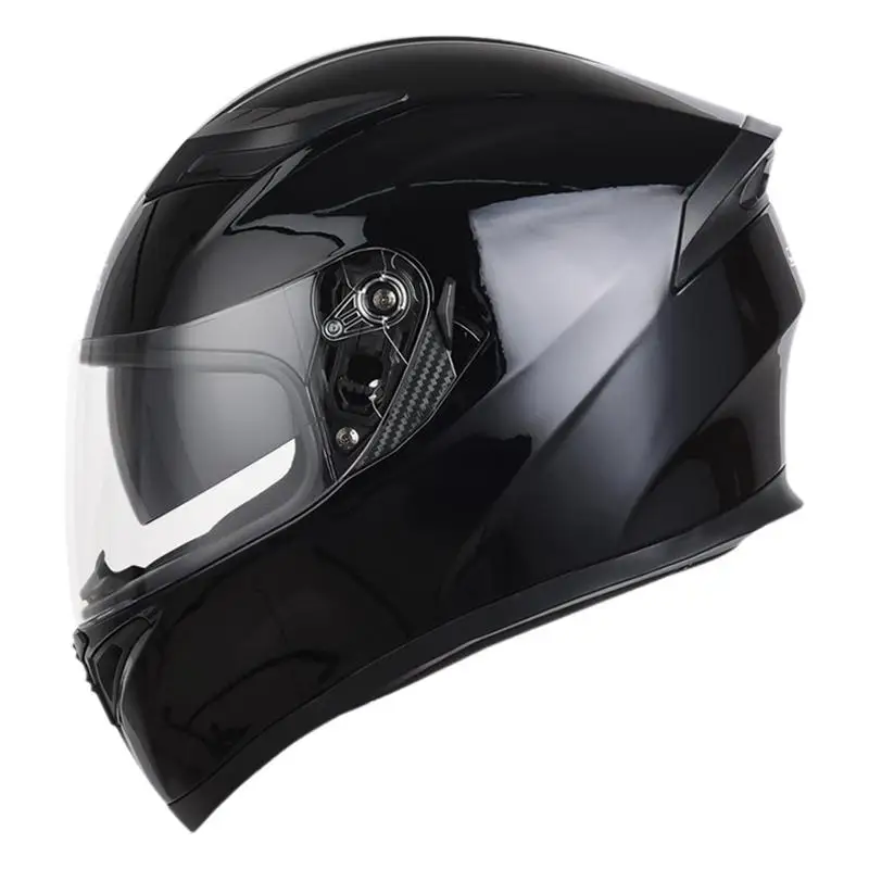 

Motorcycle Hat With Visor Full Face Lens Shield Street Bike Hat With Extra Clear Visor Mountain Bike Hat