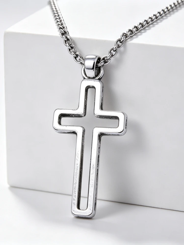 500 Stück antiksilberfarbene Kreuz-Anhänger, 23 x 11 mm, DIY-Armbänder, Ohrringe, Schmuckherstellung # 4206 – Detail 3