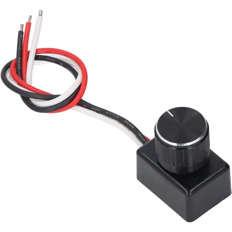 AB34-4 Pack Dimmable LED Dimmer Switch, Smooth Dimming From 5%-100%, PWM Knob, 12-24V For RV Boat Truck Strip Lighting