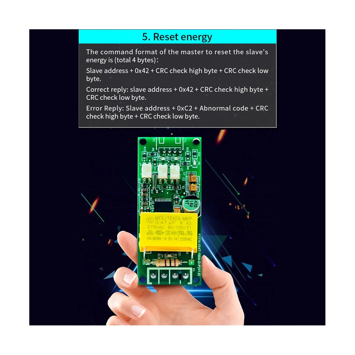 Módulo de teste de corrente Amp para Arduino, PZEM 004T 3.0 Versão, 100A, Kwh Medidor, Volt, TTL, COM2, COM3, COM4