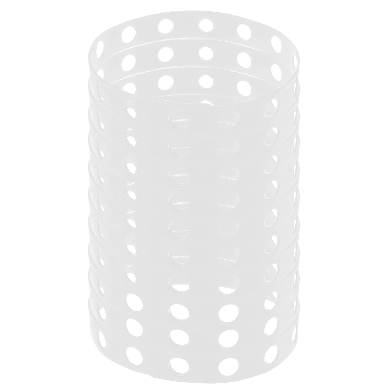 

12Pcs Plastic Hanger Strips Multi-Hole Connectors Versatile Closet Organizer for Clothing Display Garment Holder Extender