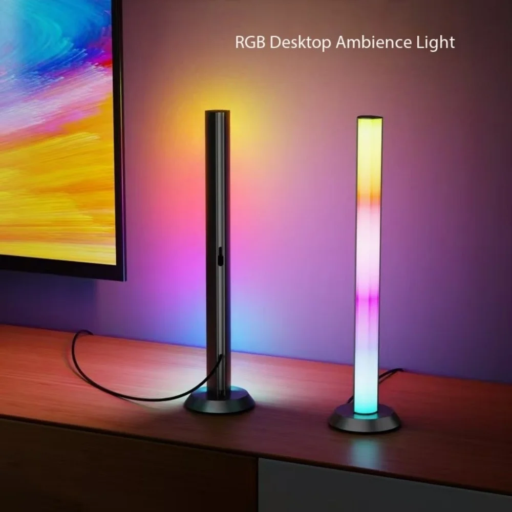 LED Desktop Atmosphere Light Colorful RGB 5V Remote Control Computer Music Rhythm Rhythm Gaming TV Pickup Light