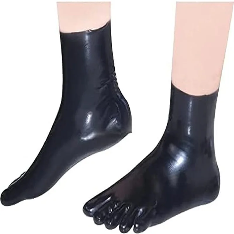 

Latex Stocking 5 Toes Socks Sexy Seamless Cosplay Sock Fetish