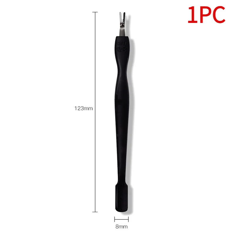 1PC Double-Head Cuticle Trimmer Pusher Cuticle Knife Remover Dead Skin Removal V-Shaped Fork Manicure Pedicure Nail Art Tool.