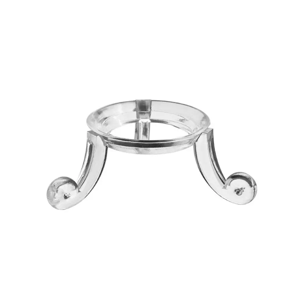 Creative Transparent Crystal Ball Base Triangular Structure Simple Crystal Ball Display Base Small Spheres Baseball Rack Home