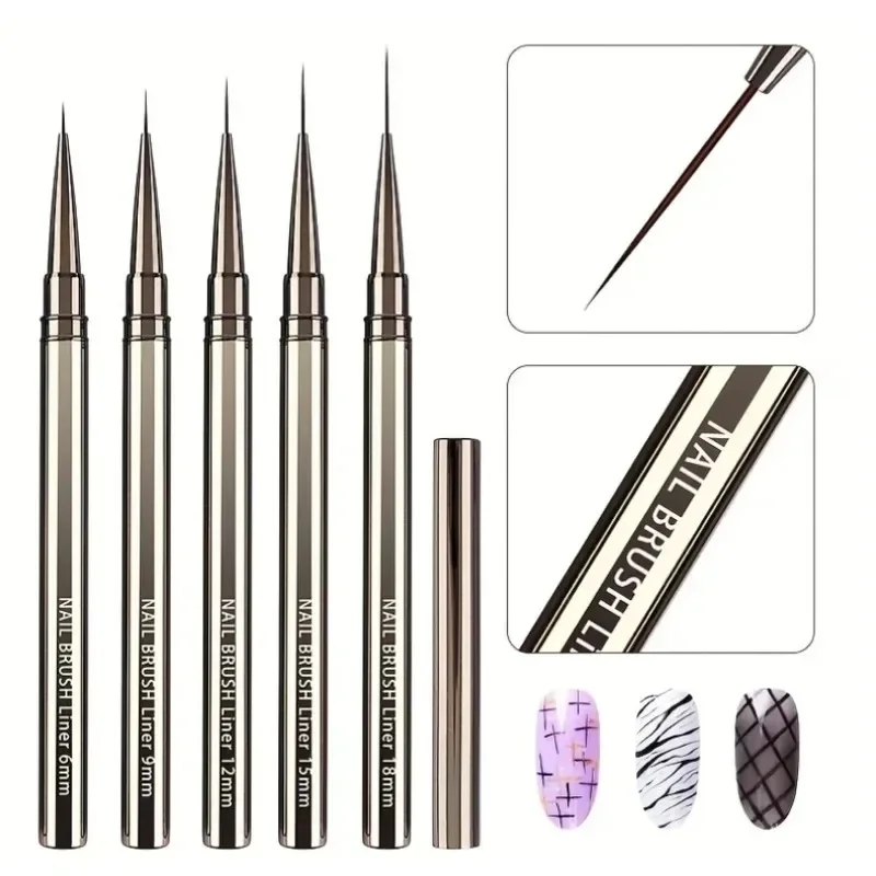 Nail Art Liner Brushes for Professional Design