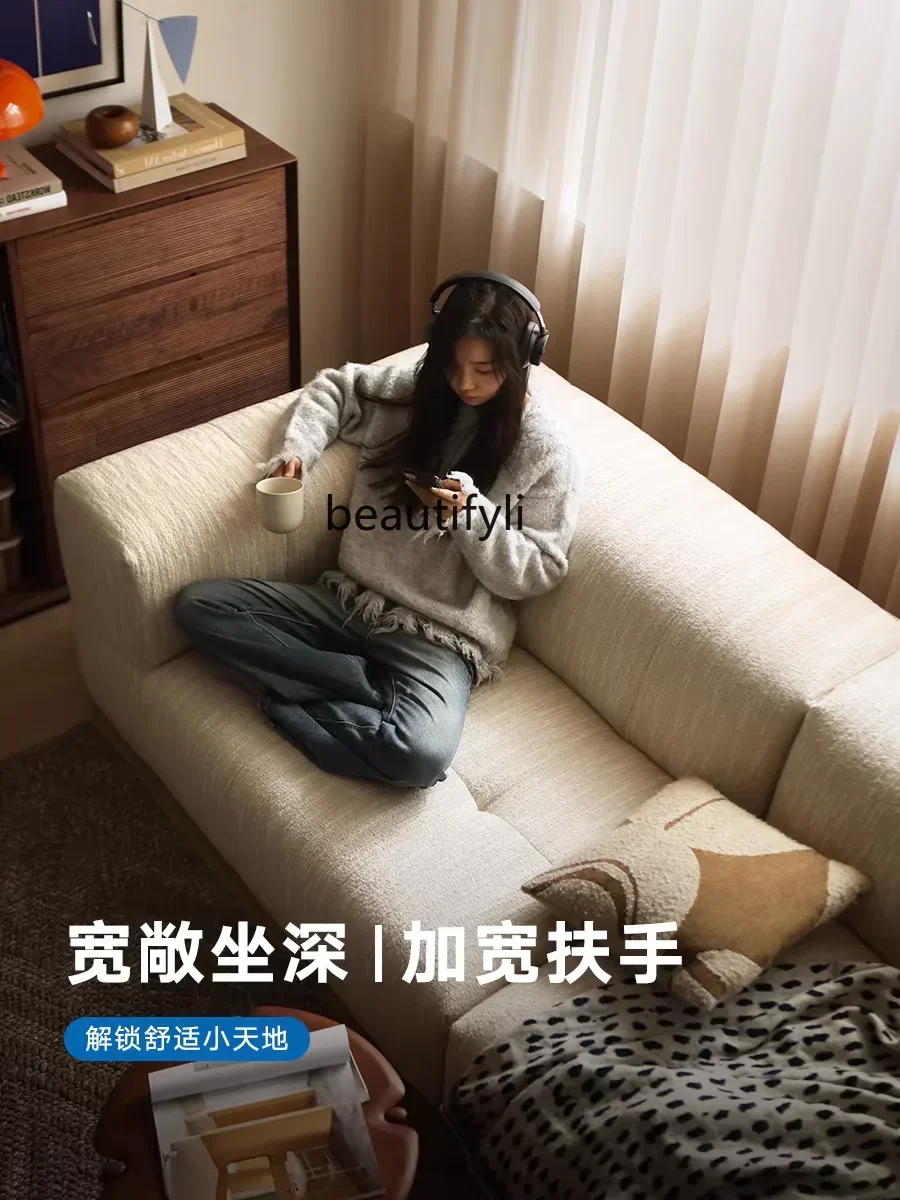 

Y48 Italian light luxury corner fabric sofa combination curved designer teddy velvet living room