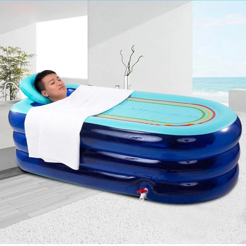 Large Inflatable Bathtub Tub Adult Grown House Bathtub With Insulated Pillow with Electric Pump