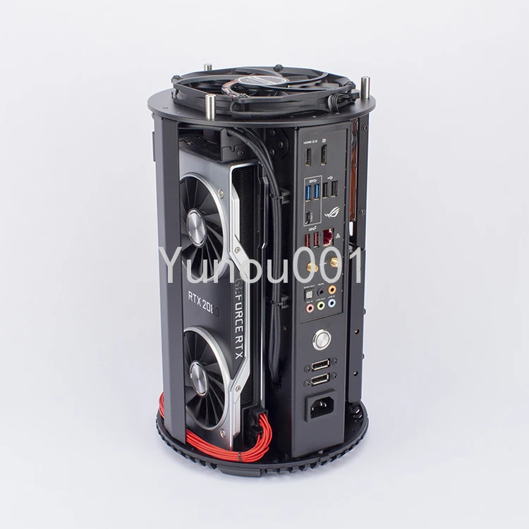 

New W2Pro Aluminum Alloy MiniI TX Mini A4 Mini Computer Case SFX Game Circular Trash Can