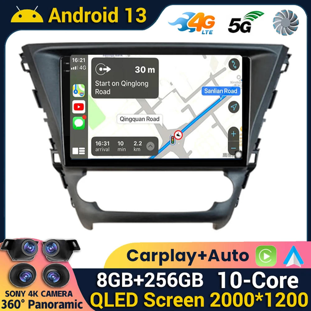 

Android 13 Wireless Carplay&Auto For Toyota Avensis 2018 2019 2020 Car Radio Multimedia Navigation GPS Stereo WIFI+4G Head Unit