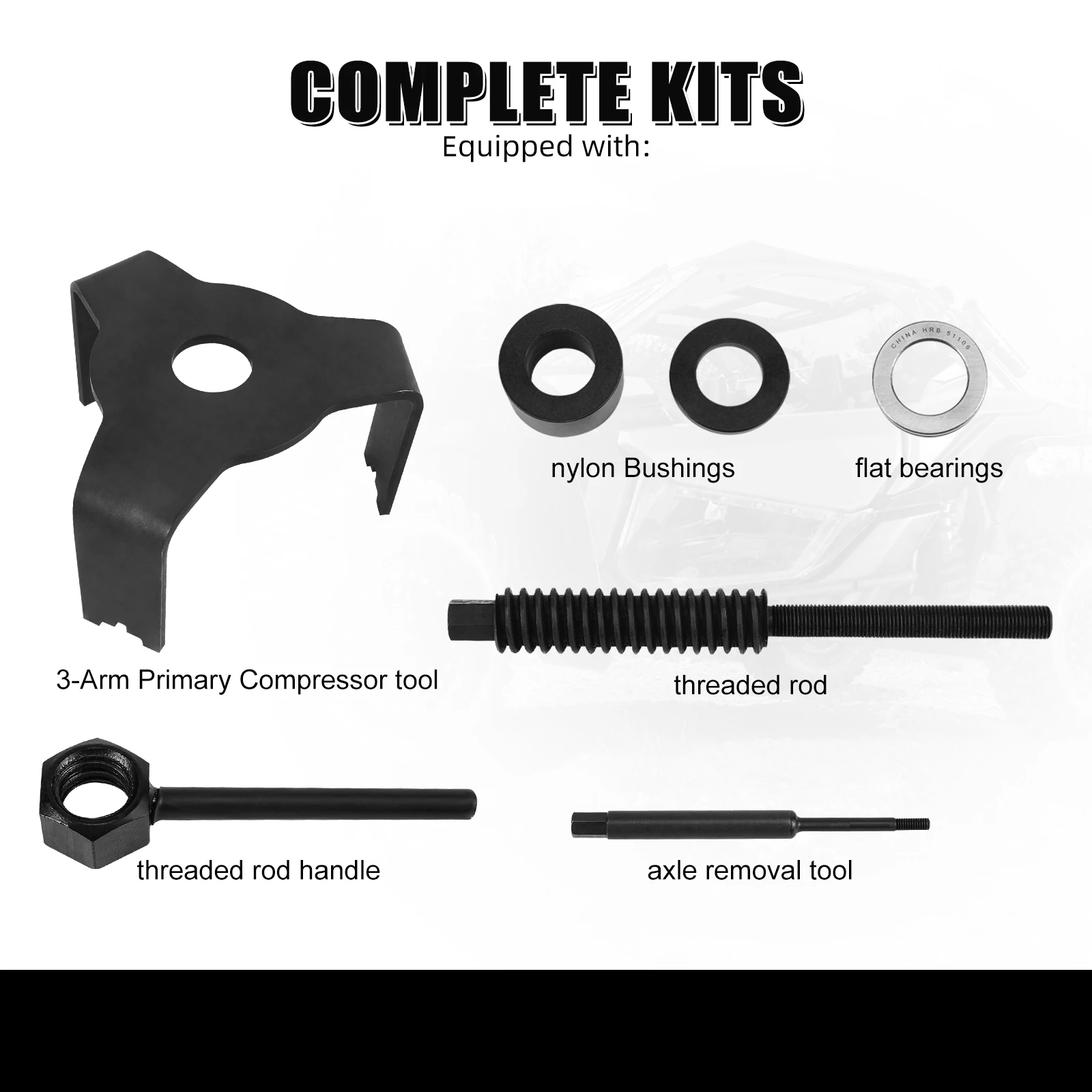 NICECNC For Can-Am Maverick X3 RR 4x4 DS/RS/XDS Turbo DPS 2022-2023 Primary Clutch Weight Change Tool Kit Including Parts