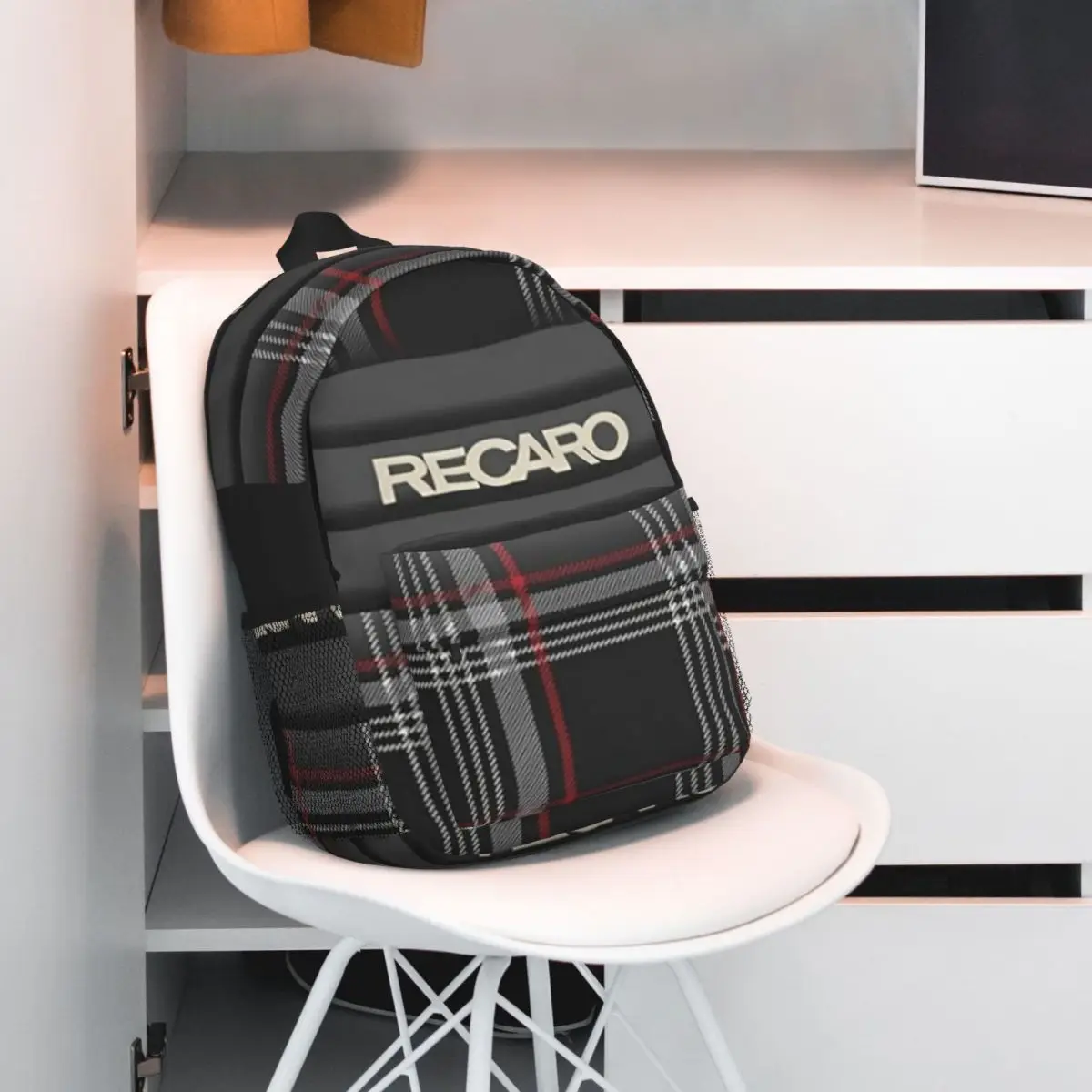 Tartan Plaid Recaros Backpack Student Boys Girls BookBag Men Women School Bag Laptop Shoulder Bags view 3