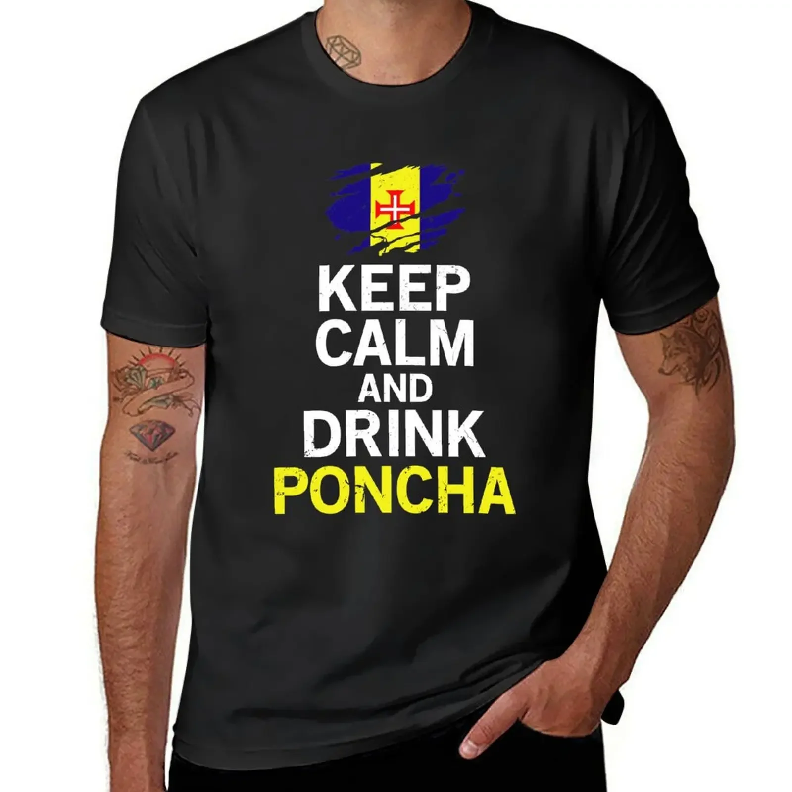 T-shirt portoghese Madeira Poncha portogallo sublime sweat graphics magliette da uomo