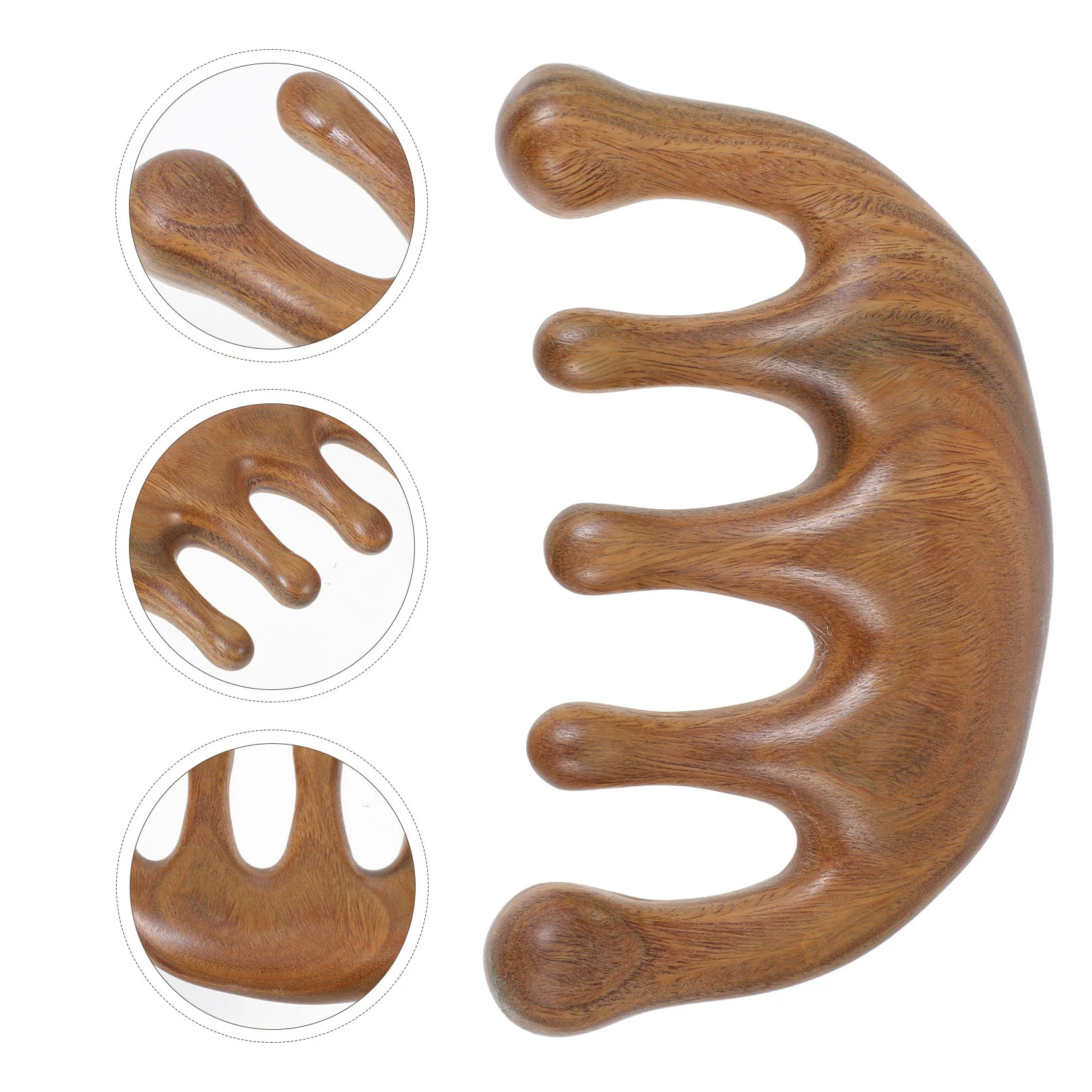 Green Sandalwood Massage Comb Wooden Hair Body Massager Handheld Tool Tools Scraping Board Scalp