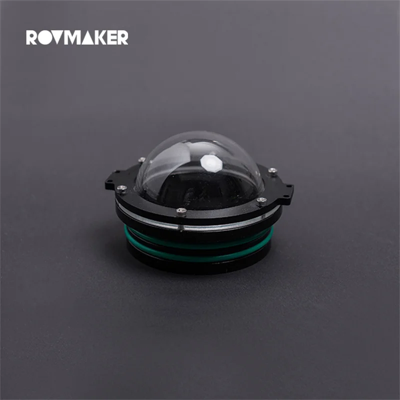 ROVMAKER Acrylic Dome Cover Underwater Photography Gimbal Spherical Capsule Outer Diameter 90/110/130/160mm for ROV Robot