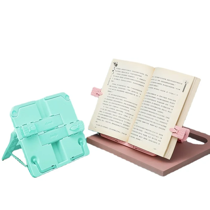 1pcs Foldable Bookstand Reading Shelf  Portable Multicolor Bookend  Reading Support For Student Children