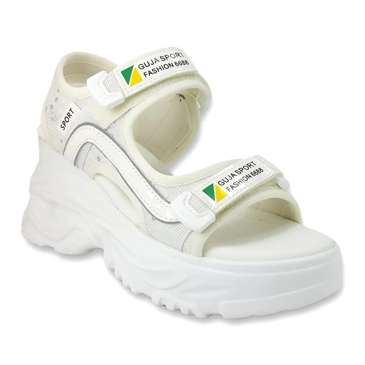 Персонализированная и удобная белая женская фотообувь Guja 4139 24YS, модель 2024 года, новый сезон, текстильная полиуретановая обувь Персонализированная и удобная белая женская фотообувь Guja 4139 24YS, модель 2024 года, новый сезон, текстильная полиуретановая обувь