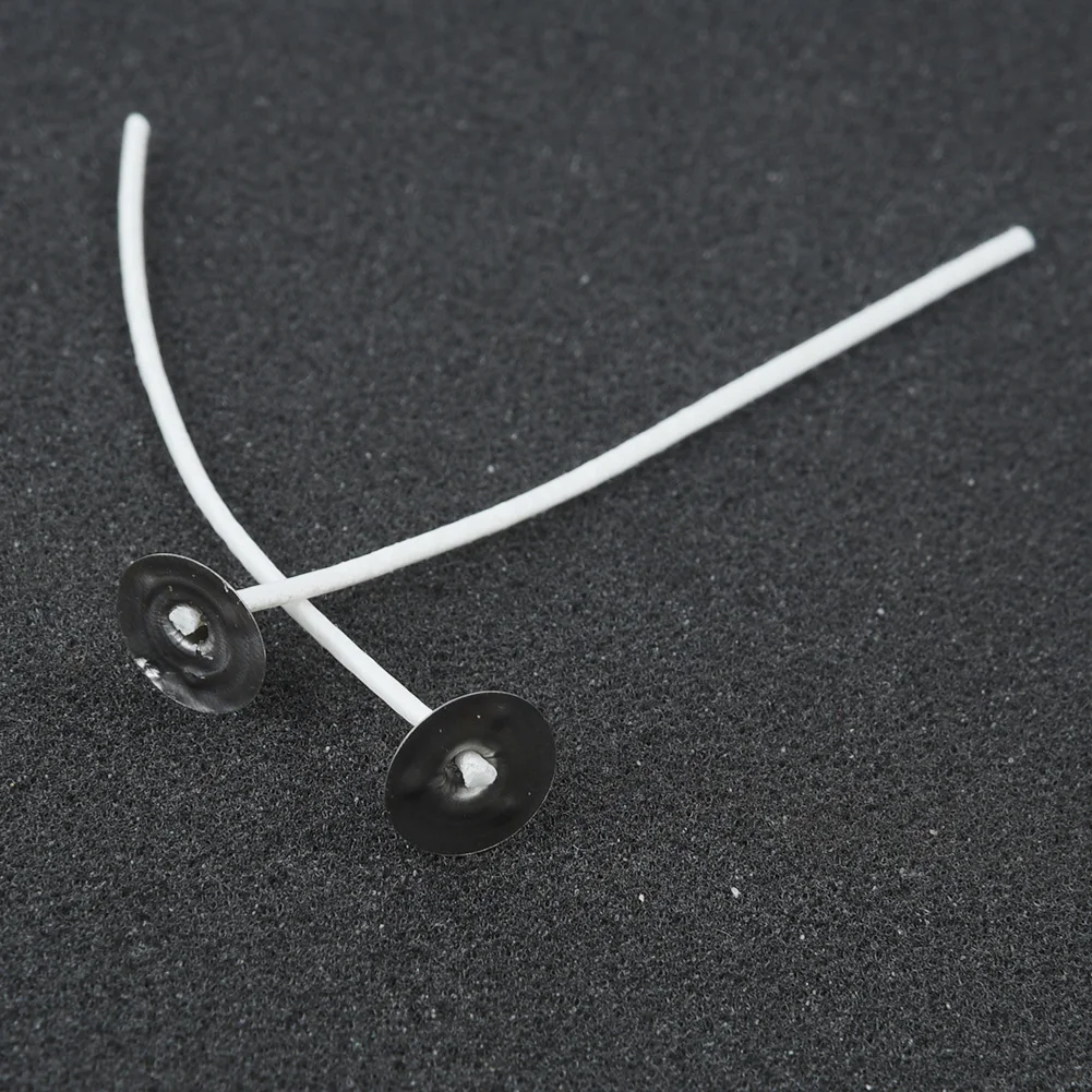 Fai da te per realizzare candele essenziali 30 nuclei in cotone per stoppini per candele con sostenitori, lunghezza 10 cm, per progetti creativi