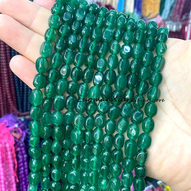 الحجر الطبيعي 8x10 مللي متر Iolite اللون العقيق فضفاض خزر عازل لصنع المجوهرات أقراط يدوية سوار إكسسوارات جذابة