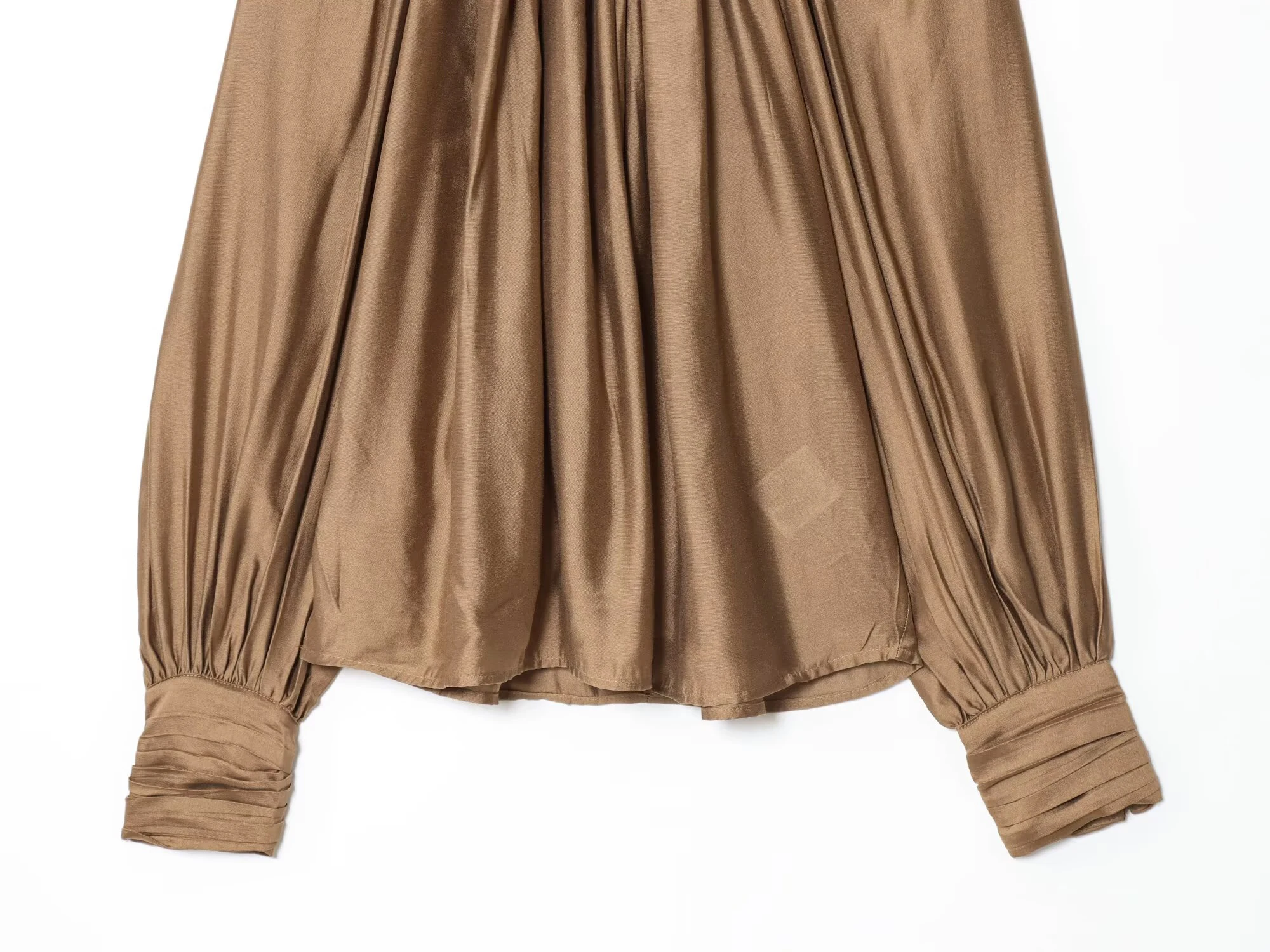 2025 Autumn New Women's Clothing European and American Style Fashion Personalized Temperament Versatile Hanging Fold Top