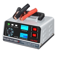 ANJING 12V/24V Car Motorcycle Battery Charger Enhanced Edition High Power 400W Automatic Intelligent Pulse US Plug