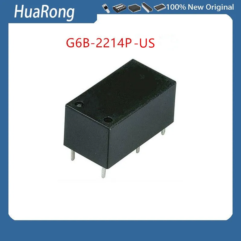 5Pcs/Lot   G6B-2214P-US-5VDC   G6B-2214P-US   G6B-2214P-US-12VDC    G6B-2214P-US-24VDC   6PIN