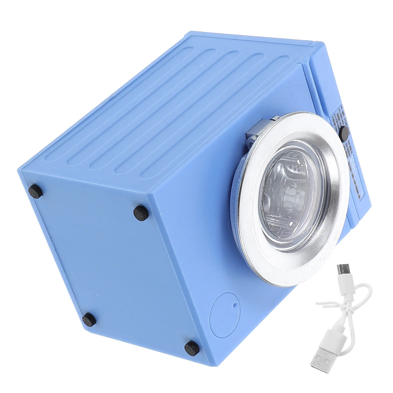 

Миниатюрная стиральная машина в масштабе 1:12, реалистичный вращающийся барабан, перезаряжаемая, для кукольного домика, декор для дома