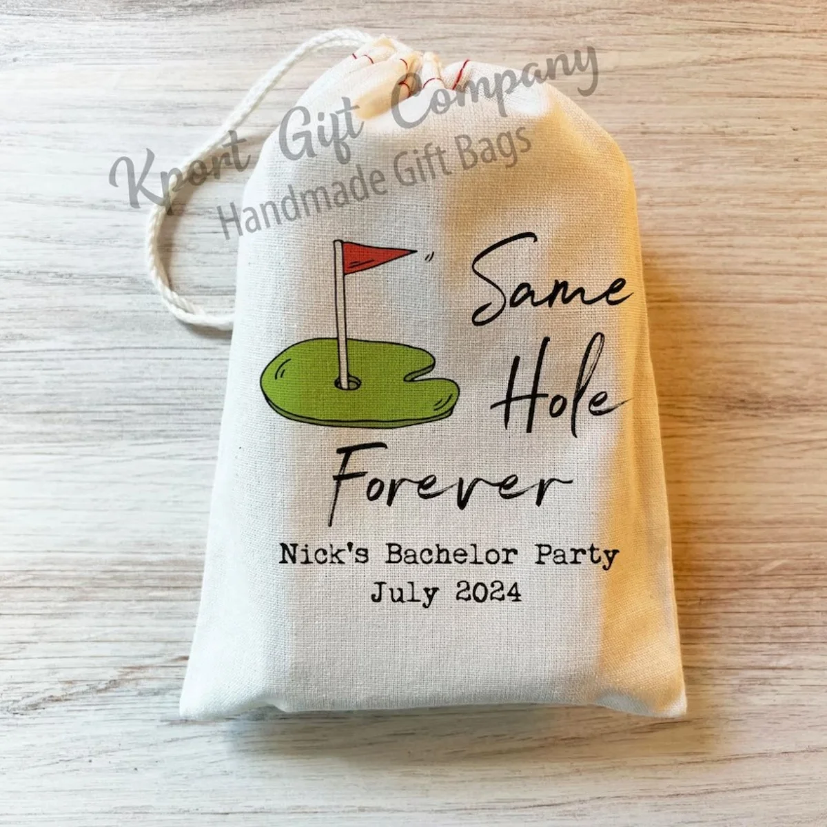 Same Hole Forever Bachelor Party Hangover Recovery Kit Custom Bachelor Favor Bag. Golfing Golf Bachelor Party Favor Wedding Pers