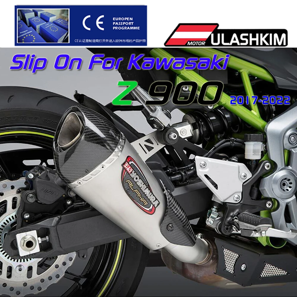 Z900 Slip-on For Kawasaki Z 900 Motorcycle Exhuast Middle Link Pipe Escape Muffler Adapter Connect Pipe 2017-2022