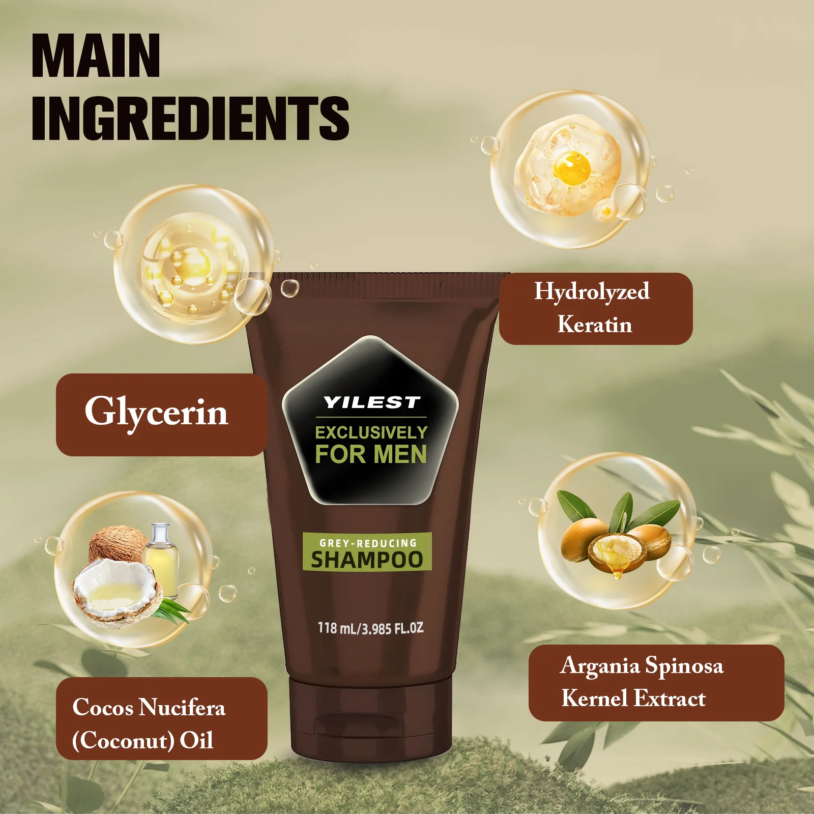 YILEST – shampoing réducteur g - Men'S Grooming Oil avis et prix