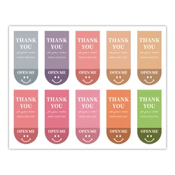 100pcs Cute Thank You Stickers,Gift Box Sealing Labels Business Commodity Packaging Sealing Sticker,Gift Box Decor Party Favors