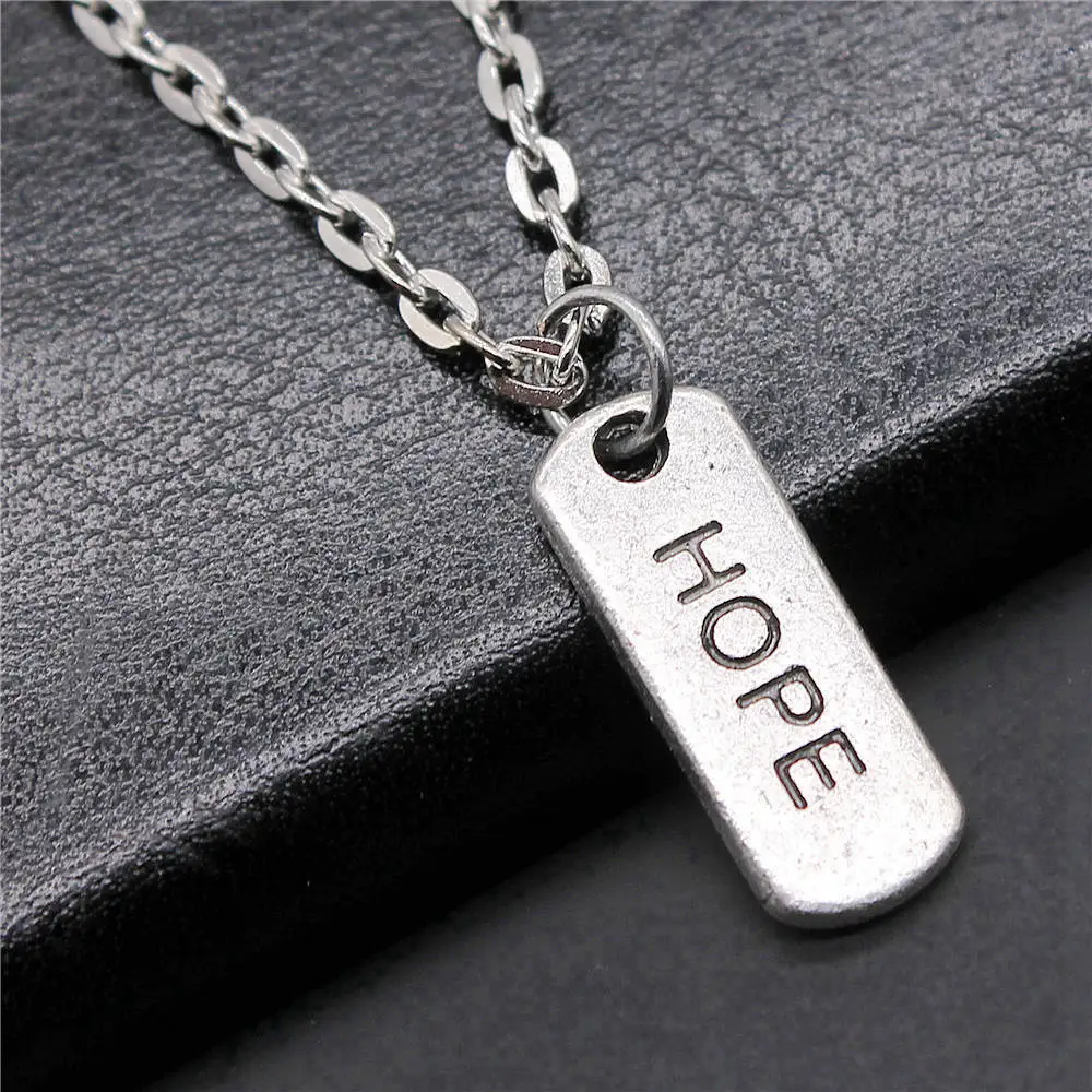 1pcs Hope Necklace Car Accessories Jewelry And Accessories Supplies Chain Length 43+5cm