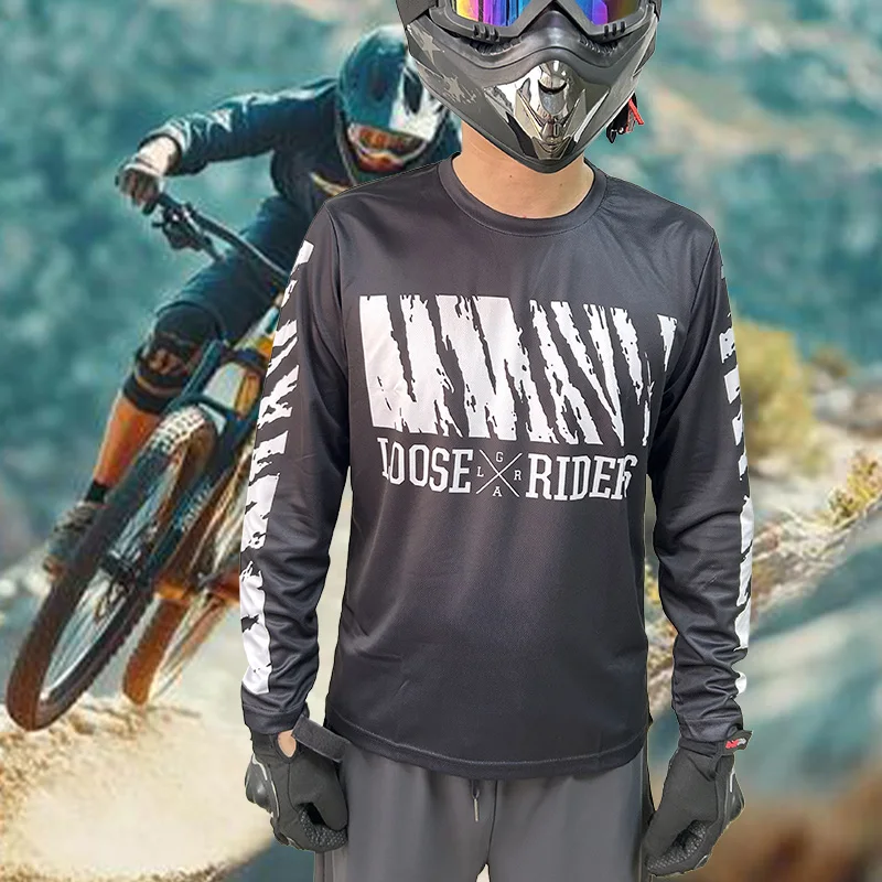 

Men's loose riders jersey downhill long-sleeved jersey DH off-road enduro motorcycle BMX riding shirt suitable for sports wear