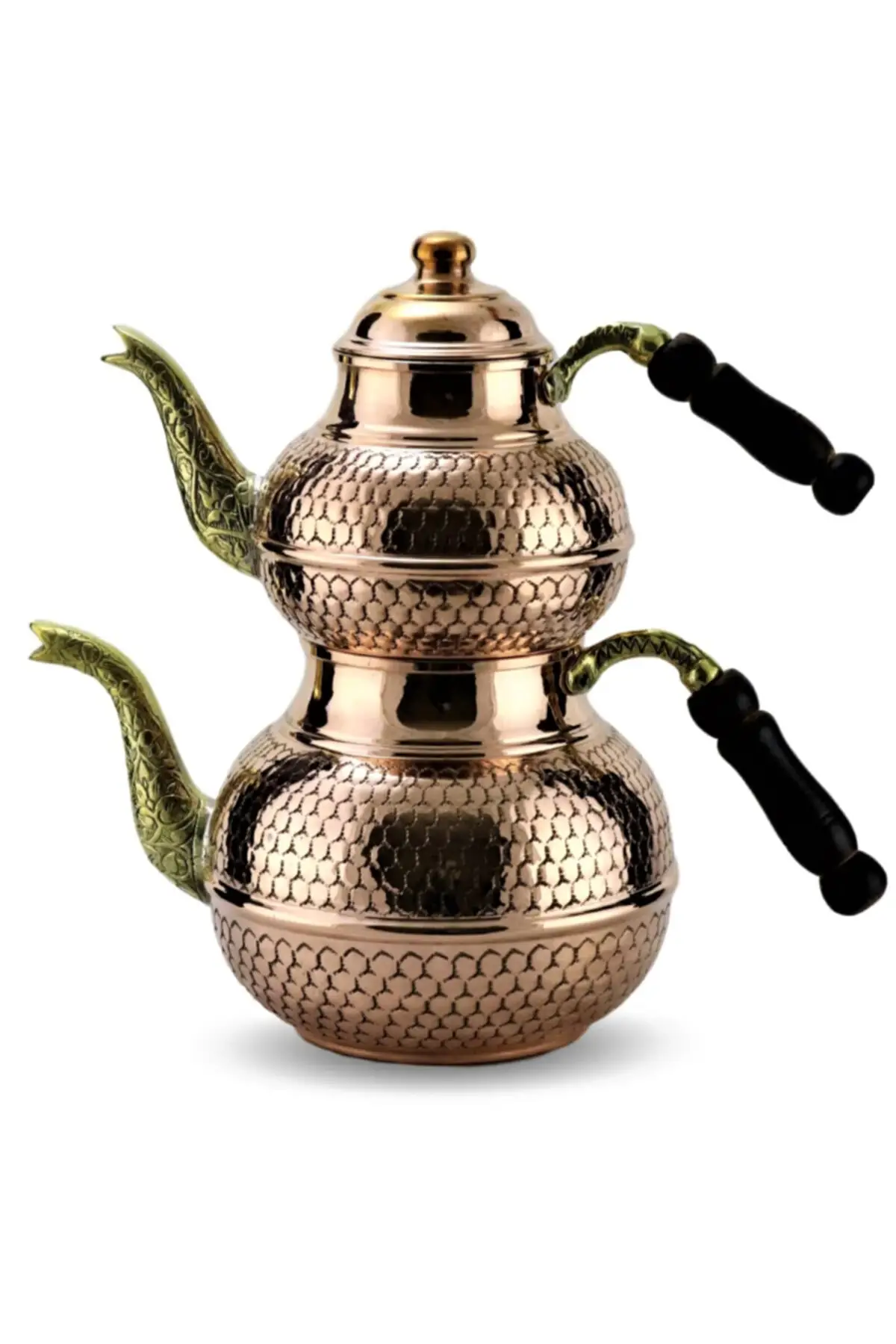 DOLBOVI copper teapot heated thick honeycomb embroidered 2,5 Lt 5-6 person Cooper Tea Pots Handmade